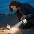 thumbnail image 3 of HIBIBUD 5.2" Green LED Work Light, Portable Camping Light, Battery Powered COB Flood Lamp, 3 of 7