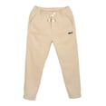 thumbnail image 3 of Pantalones cálidos de invierno para hombre, jogging, corte recto, holgados, con bolsillos beige 34, 3 of 9
