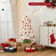 thumbnail image 3 of Costway 5 FT Pre-Lit Christmas Tree Fiber Optic Snow-Flocked with 170 Lights & Branch Tips, 3 of 10
