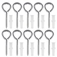 thumbnail image 1 of EIGTHTAIL10pcs 304 Stainless Steel Self Tapping Screw Eye Bolt Ring Hook with Expansion Pipe(Closed Loop), 1 of 7