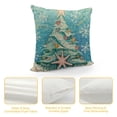 thumbnail image 4 of Patifu  Christmas Pillow Covers   Shell Starfish Throw Pillow Covers Farmhouse Xmas Winter Blue Pillowcase Home Decor Living Room House Decorative Cushion Case for Sofa Couch 18x18in, 4 of 5