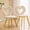 Beige, variant on DRNANLIT Heart-Shaped Velvet Accent Chair with Bubble Tufted Backrest, Gold Metal Legs, Armless Design for Bedroom, Living Room, Home Office, Beige