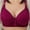 Red, variant on Crunowin Women's Push up Bras Underwire, Full Coverage Support Daily Bra Beige 36