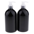 thumbnail image 2 of 2 botellas vacías reutilizables de PET de 500 ml con bomba, dispensador de champú para baño. Bomba clara, 2 of 7