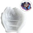 thumbnail image 3 of 1 pieza de molde de silicona de resina epoxi 3D de dos manos, molde de resina epoxi, molde de silicona para portavelas, 3 of 5