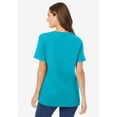 thumbnail image 2 of Woman Within Plus Size Perfect Short-Sleeve V-Neck Tee (Petite Available), 2 of 5
