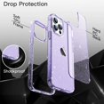 thumbnail image 2 of JETech Glitter Case for iPhone 14 Pro Max 6.7-Inch, Bling Sparkle Shockproof Phone Bumper Cover, Cute Sparkly for Women and Girls (Light Purple), 2 of 7