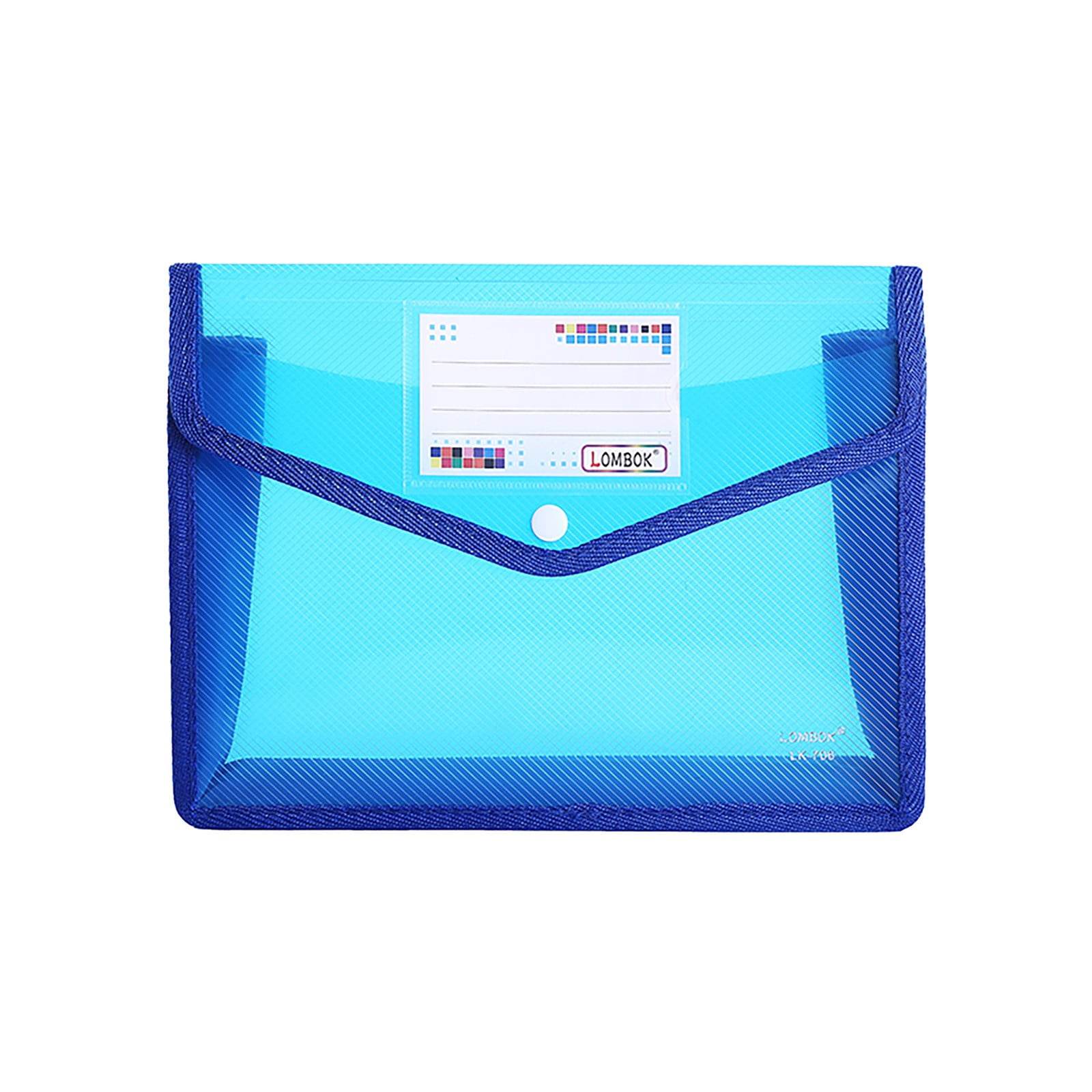 Blue & Pink 12 Pockets Expanding File Folder A4 Letter Size Polypropylene Accordion Document Wallet with Snap Button Closure for All Paperwork 