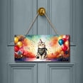 thumbnail image 2 of Hello 2025 Scottish Fold Celebrates Happy New Year Firework Balloon Landscape Wood Sign Cat Lover Kitten Owner Gifts Hanging Wall Home Decor - 02024, 2 of 5
