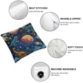 thumbnail image 4 of Acheng Pillowcase Standard/Queen Size, Funny Space Dinosaur Print Pattern Pillow Covers  Pac Soft Pillow Cases with Zipper White, 4 of 6