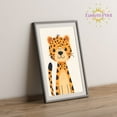 thumbnail image 2 of Eastern Print Cute Leopard Cartoon Safari Nursery Poster Wall Decor, Colorful Minimal Animal Wall Prints for Baby Room, Bedroom Home Office Classroom Must Have Decoration, UNFRAMED, 20x30, 2 of 4