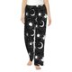 thumbnail image 1 of Balery Crescent and Stars Pantalones de pijama para mujer, pijamas ultraligeros, pantalones de estar por casa-XX-Large, 1 of 6