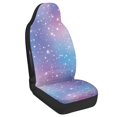 thumbnail image 2 of POLERO Starry Sky Print Front Seat Covers for Automobile, Easy to Install Stretch Polyester Fabric Automotive Seat Cover Protector, 2 Pack for Most Cars and Trucks, 2 of 12
