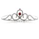thumbnail image 1 of KAKOWELY Tiara de boda con diamantes de imitación y cristales para novia, diadema para niña de las flores, para desfile, con cuervo, 1 of 4