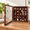 Cherry-13.5"x13.5"x3.2", variant on Brown 16"x13.5"x3.2" Wall Mount Tabletop Shadow Box Display Case with Shelves