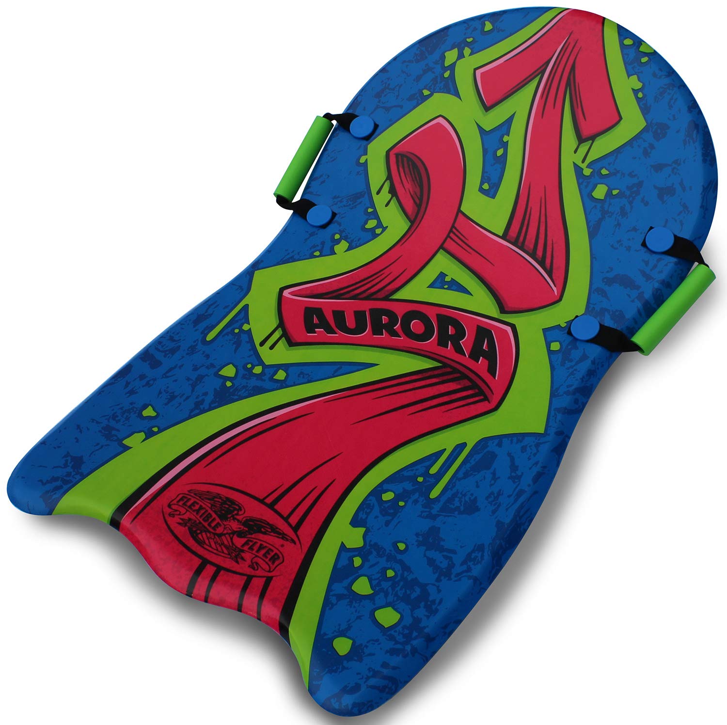 Aurora Snow Sled. Foam Plastic Sno SliderPADDED PROTECTION Thick foam