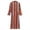 Orange, variant on IBTOM CASTLE Men's Muslim Thobe Long Sleeve Striped Robe Gown Arab Islamic Kaftan Abaya Dress Middle East Dubai Ramadan Clothing 5XL Yellow
