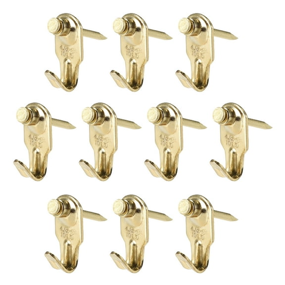 Uxcell Picture Hangers, Photo Frame Hanging Hooks Kit w Nails for Wall Mounting, Holds 10 lbs, 30 Pcs