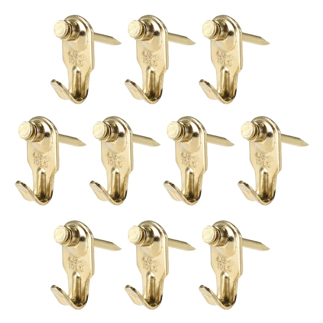 Ganchos para fotos Uxcell, kit de ganchos para colgar marcos de fotos con clavos para montaje en pared, soporta 10 lbs, 30 piezas