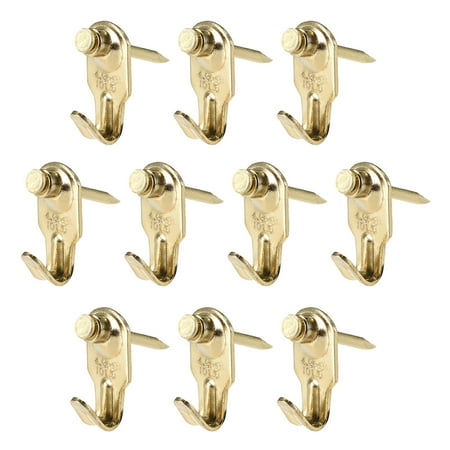 

Uxcell Picture Hangers Photo Frame Hanging Hooks Kit w Nails for Wall Mounting Holds 10 lbs 30 Pcs