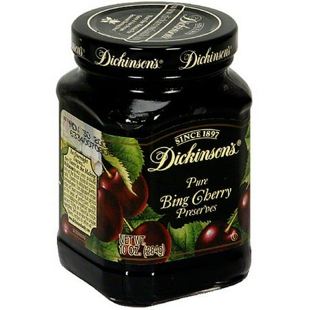 - Dickinson's Pure Black Sweet Cherry Preserves, 10 oz (Pack of 6)