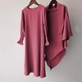 thumbnail image 6 of OGLCCG Kids Girls Muslim Abaya Dress Plain Islamic Prayer Dress with Hijab Toddler Traditional Ramadan Muslim Dresses 3-12Years, 6 of 7