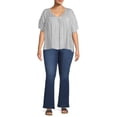thumbnail image 3 of Terra & Sky Women's Plus Size Bootcut Jeans, 3 of 6