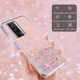 thumbnail image 5 of Compatible with Poco F5 Pro Case Cute Glitter Clear Sparkly Cases Shockproof Xiaomi Poco F5 Pro Phone Case for Women Girls Silicone Slim Bling Protective Cover (Pink), 5 of 14