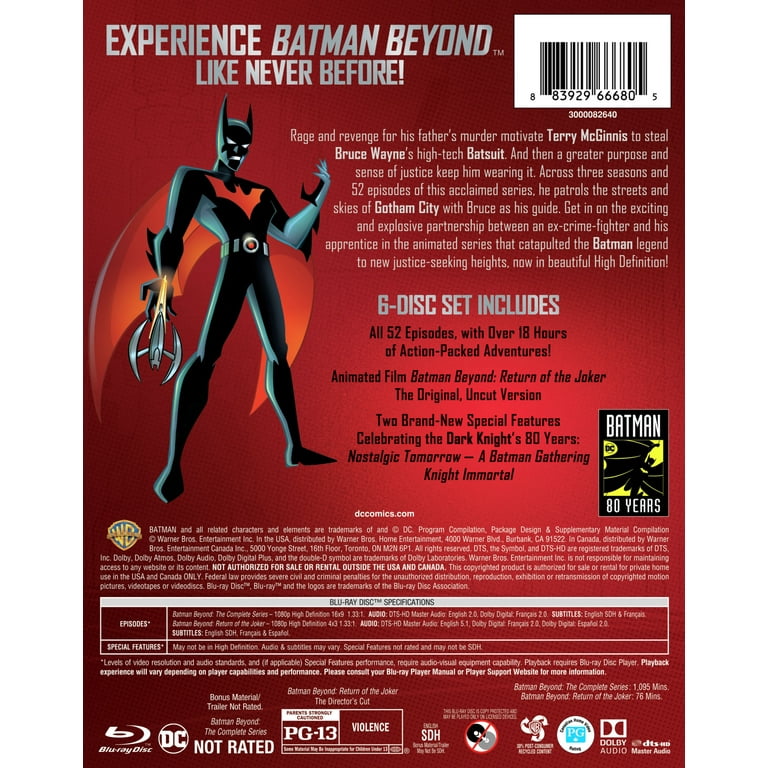 キッズ・ファミリー Batman Beyond Complete Series DVD + Blu Amazon.com: Batman Beyond: The Complete Series Deluxe