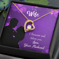 thumbnail image 5 of To My Wife I Treasure and Adore You Forever Necklace w Message Card, 5 of 20
