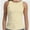 Beige, variant on Women's Ribbed Sleeveless Crew Neck Summer Top Casual Basic Strap Tank Top