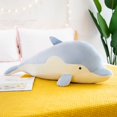 thumbnail image 5 of Delfín de peluche, 35 cm, bonito delfín de peluche para niñas y niños, azul, 5 of 5