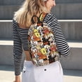 thumbnail image 5 of Wukai Cats & Dogs Group Print Durable Canvas Laptop Backpack - Adjustable Shoulder Straps, Water-Resistant, Large Capacity, Unisex for School, Office-Small, 5 of 5