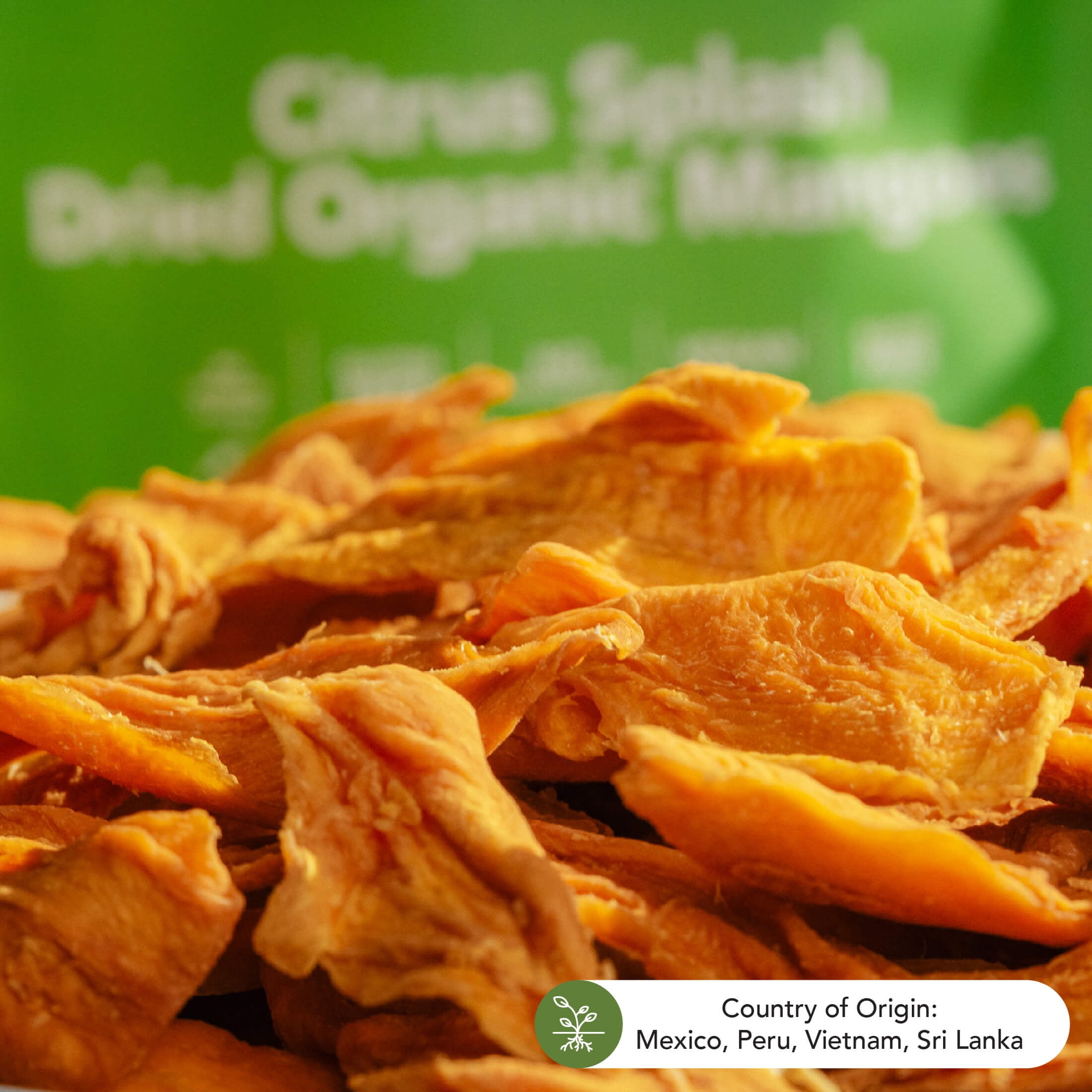 Earthside Farms Citrus Splash Dried Organic Mangoes, 6 Pack, 2.8oz