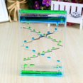 thumbnail image 5 of Double Color Mix Illusion Floating Oil Hourglass Liquid Motion Timer Kids Educational Sensory Toy Home Decoration - Blue + Green, 5 of 5