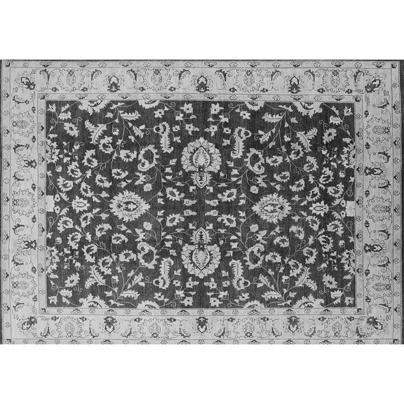 Ahgly Company Indoor Rectangle Oriental Gray Traditional Area Rugs, 2' x 3'
