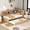 Espresso, variant on MODERNLUXE Wood Twin Size Platform Bed with Trundle, Storage Daybed with Cabinets and USB Ports, White