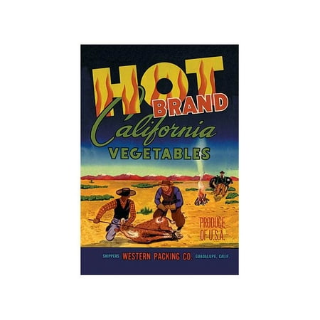 Hot Brand California Vegetables Print (Unframed Paper Print 20x30)