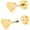 Gold, variant on Titanium Dot Earrings 20G Hypoallergenic Disc Studs for Sensitive Ears Screw on Flat Back Nap Earrings, Cute Classic Jewelry Present for Women & Men
