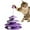 Purple-Free Size, variant on Hovmgk Interactive Cat Toy, Spinning Disk Entertainment Toy for Cats, Puzzle Play to Reduce Boredom, Weighted Base for Stability, Safe ABS Plastic, Engaging Toy for Kittens and Cats