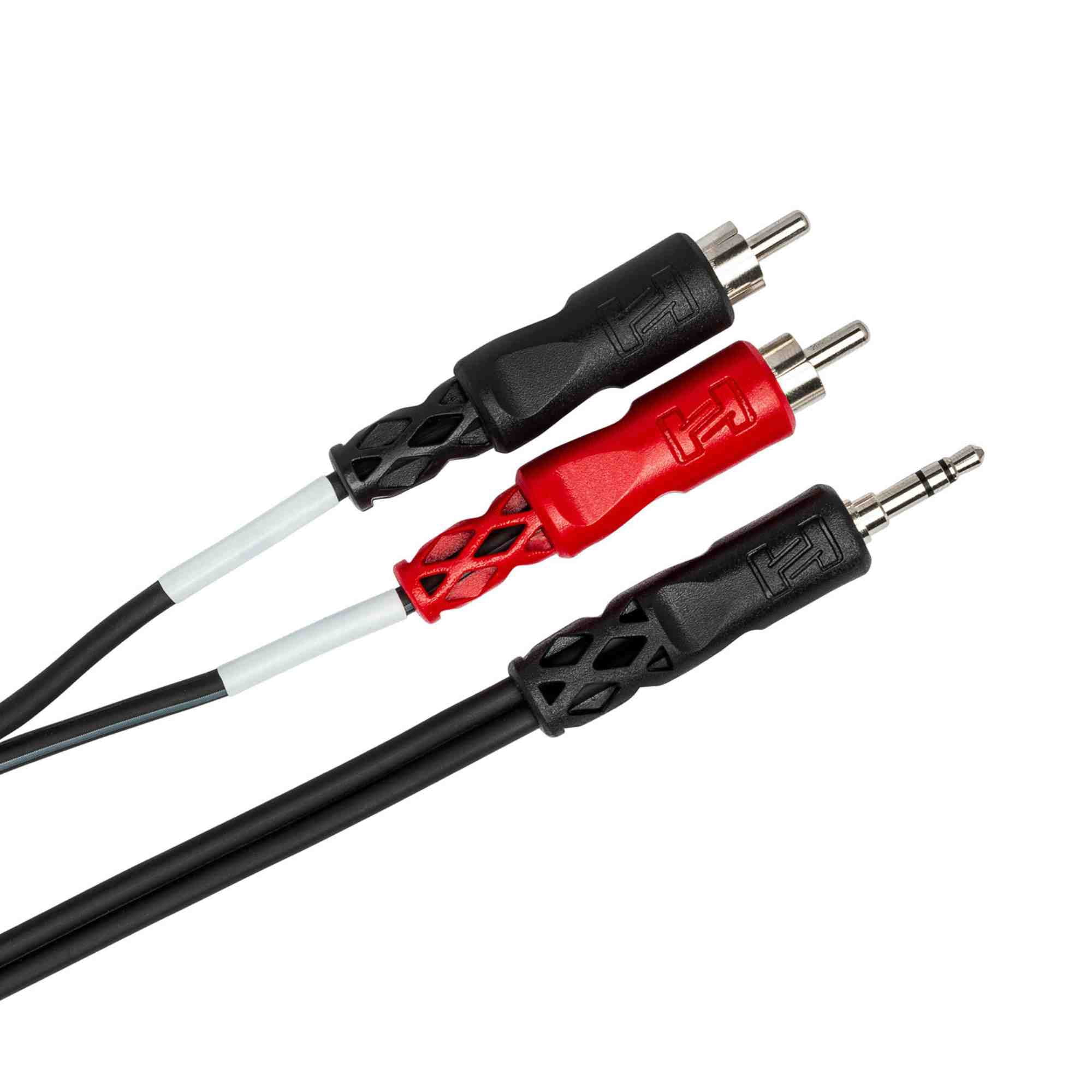 Hosa CMR-225 Stereo Breakout Cable - 3.5 mm TRS to Dual RCA - 25 ft.