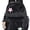 01black, variant on PRIYAL Cute Backpack Kawaii Polka Dot Backpack Aesthetic Rucksack Travel Daypack with Star Pins and Bear Pendant