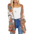 thumbnail image 3 of AMERTEER Womens 2022 Fashion Open Front Long Sleeve Cardigans Sweaters Coats with Pockets, 3 of 5