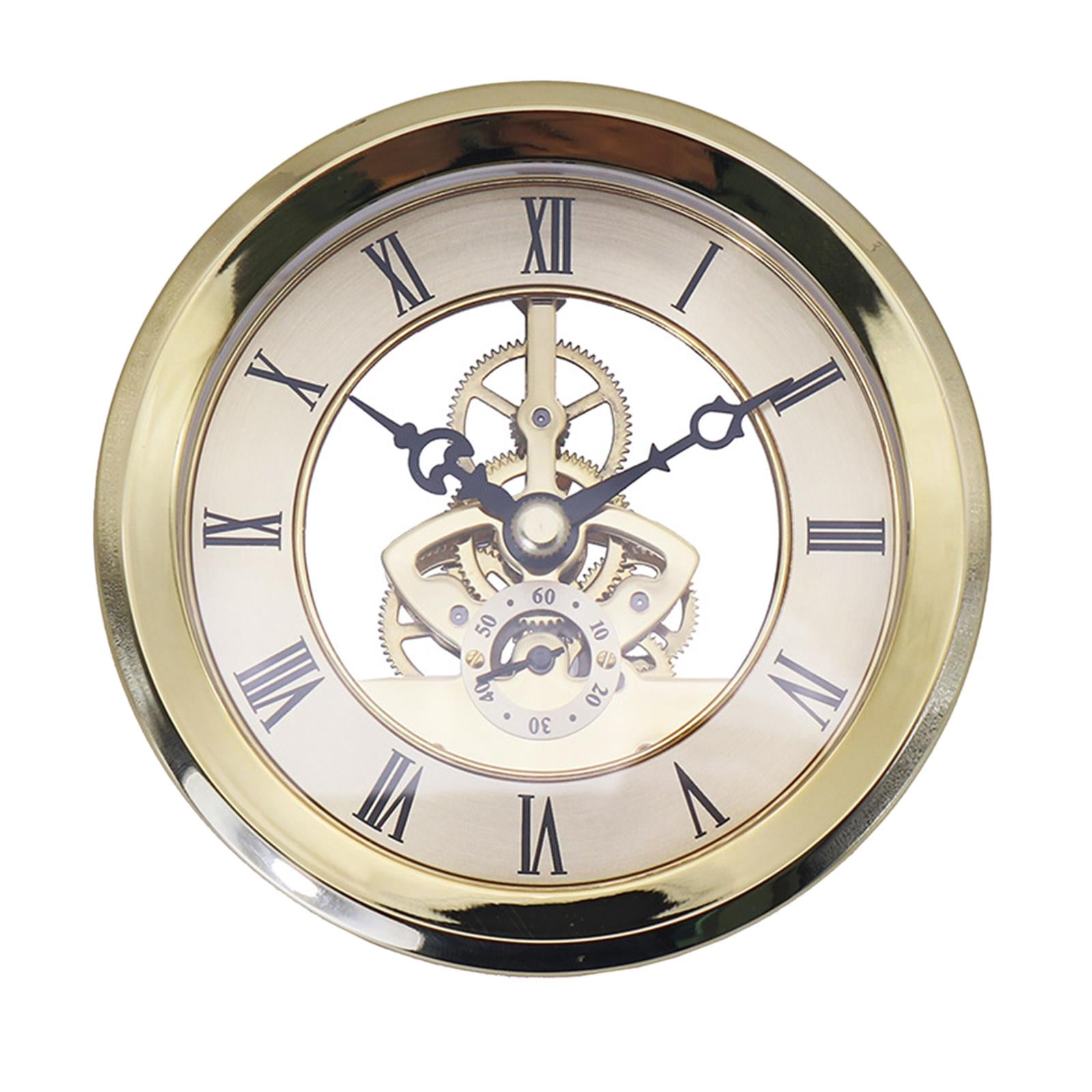 Axioma Classic Clock Insert 103mm Battery Powered Repair Parts DIY Gold Quartz Movement