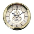 thumbnail image 2 of Skeleton Clock Insert 4" Dial Repair Parts Battery Powered Inlaid Clock Head for Decoration, 2 of 7
