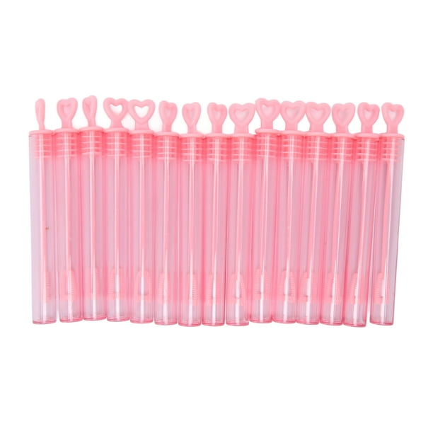 Pequeñas Varitas de Burbujas, Transparentes 50 piezas de 50 piezas fáciles de usar en forma de corazón de pláshico de varita de burbujas delicada para niños para niños para