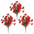 thumbnail image 2 of Dvruxg 3 Pcs Artificial Flowers for Outdoors UV Resistant Silk Flowers Outdoor Faux Plastic Wild Flowers Bush Faux Flowers for Planters Indoor Outside Garden Porch Pots Patio Decor, 2 of 5