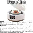 thumbnail image 3 of Bamboohart Yogurt Maker 36 Hour  36 hour yogurt maker with temperature control and timer  1.2L Stainless Steel Automatic Yogurt Maker Machine with Time Control and LCD Display for Home Us, 3 of 7