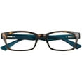 thumbnail image 3 of M Readers Women's Colleen +1.50 Rectangle Reading Glasses - Tortoise with Case, 3 of 5
