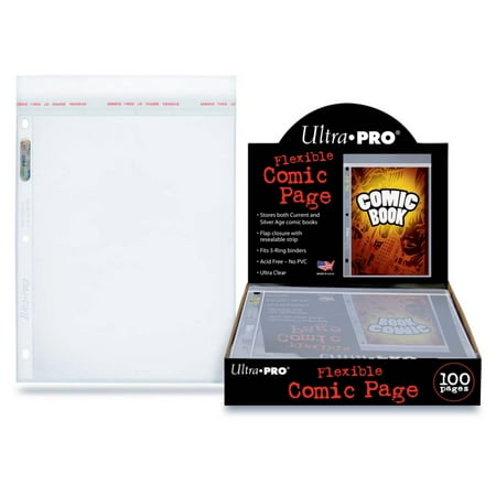 Ultra PRO: Comic 1-Pocket Pages - 3-Holes (100-Pack)